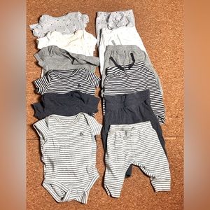 Baby Gap bundle: 6 sets (12 pieces), 0-3 months.